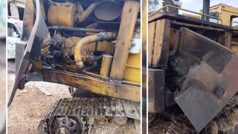 مسيرة إسرائيلية تلقي قنبلة على حفارة في جنوب لبنان