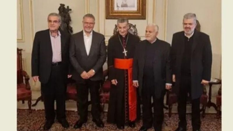وفد من حزب الله يلتقي البطرك بطرس الراعي: أولويتنا انسحاب إسرائيل والانتخابات في موعدها