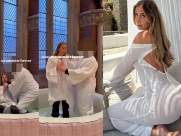 نامت مع ألف رجل خلال 24 ساعة.. نجمة إباحية تثير الجدل بمعموديتها! (فيديو)