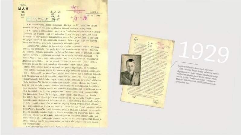 المخابرات التركية تكشف وثائق تاريخية تشير إلى دور لورانس العرب في تأجيج التوترات بفلسطين (صور)