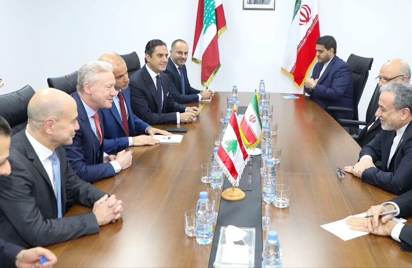 رجي يدعو إيران لدعم الدولة اللبنانية مباشرة وعراقجي يؤكد احترام سيادة لبنان ووحدته