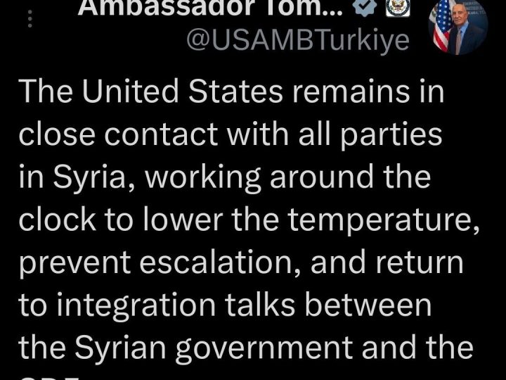 براك: واشنطن تعمل لاستئناف مفاوضات الدمج بين دمشق و”قسد”