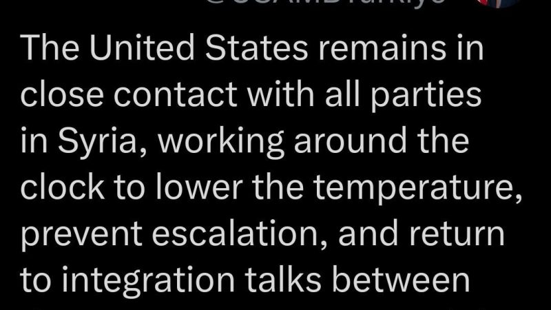 براك: واشنطن تعمل لاستئناف مفاوضات الدمج بين دمشق و”قسد”