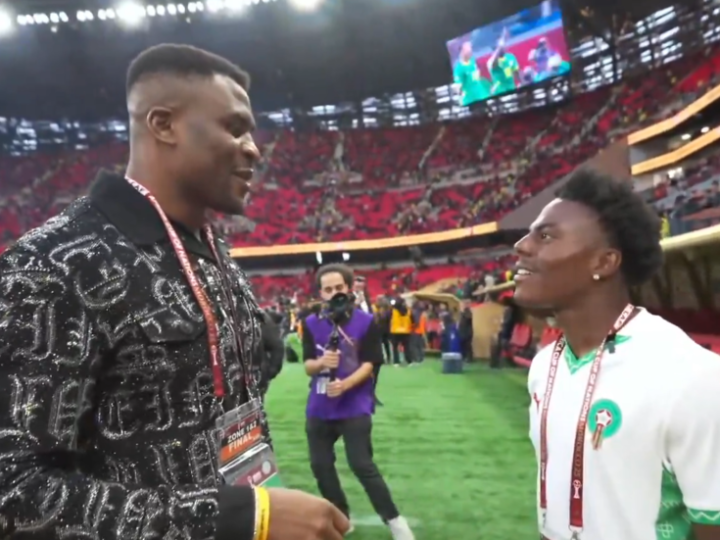 أسطورة “UFC” نغانو يطرح اليوتيوبر العالمي “سبيد” أرضا بضربة واحدة في نهائي كأس أمم أفريقيا (فيديو)