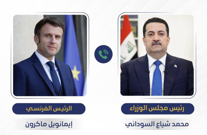 السوداني وماكرون يبحثان تطورات الأوضاع في سوريا وملف عناصر “داعش”