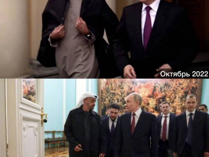 بن زايد يزور روسيا بمعطف من بوتين (فيديوهات+صور)