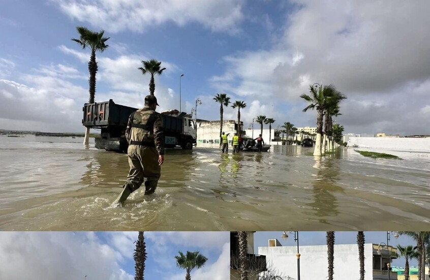 المغرب.. الجيش يتدخل لإنقاذ آلاف العالقين وسط فيضانات شمال غربي البلاد