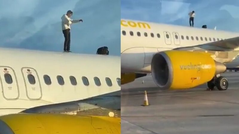 مطار إسباني يشهد ثغرة أمنية صادمة.. وصلة رقص على سطح طائرة تثير الذعر! (فيديو)