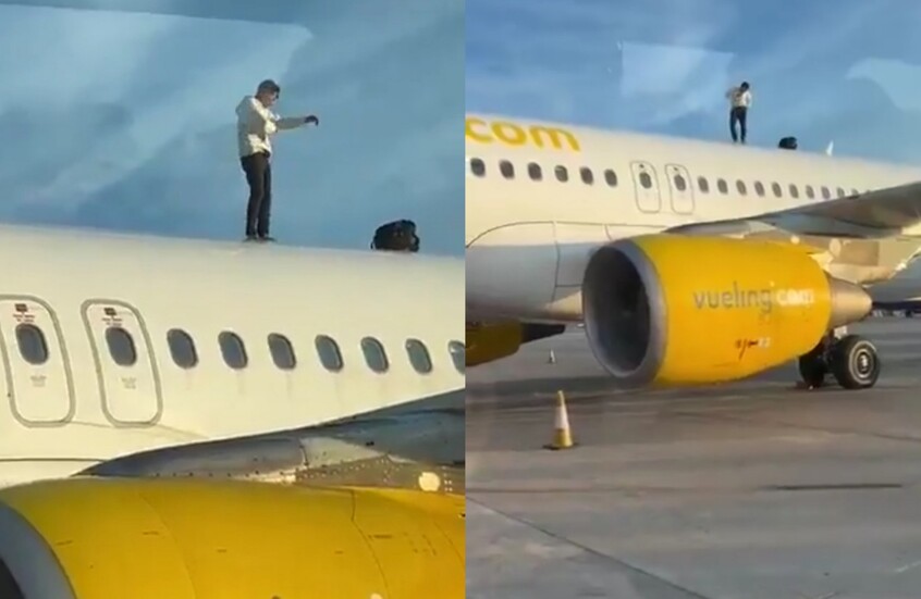 مطار إسباني يشهد ثغرة أمنية صادمة.. وصلة رقص على سطح طائرة تثير الذعر! (فيديو)
