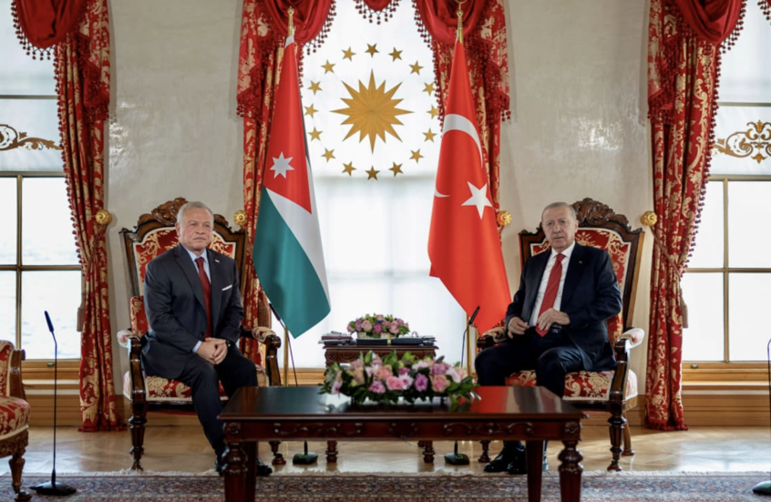 الملك عبدالله الثاني وأردوغان يبحثان ملفات سوريا وغزة وإيران