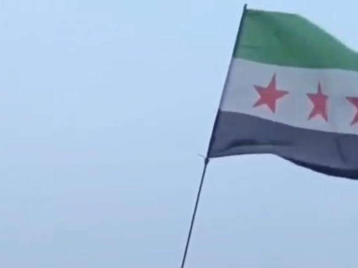 الجيش السوري يرفع العلم الوطني فوق مطار القامشلي (فيديو)