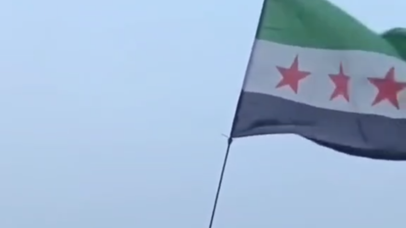 الجيش السوري يرفع العلم الوطني فوق مطار القامشلي (فيديو)