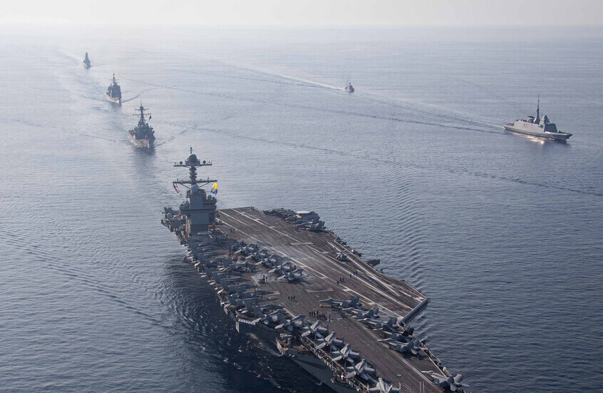 حاملة “جيرالد فورد” الأمريكية تحوّل مسارها من الكاريبي إلى الشرق الأوسط