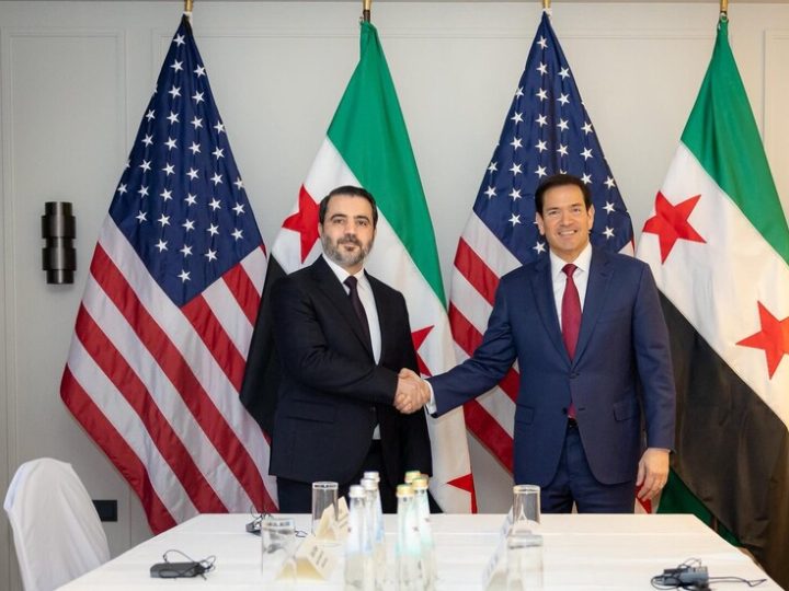 روبيو خلال لقائه الشيباني وعبدي: ندعم قيام سوريا مستقرة تنعم بالسلام مع جيرانها