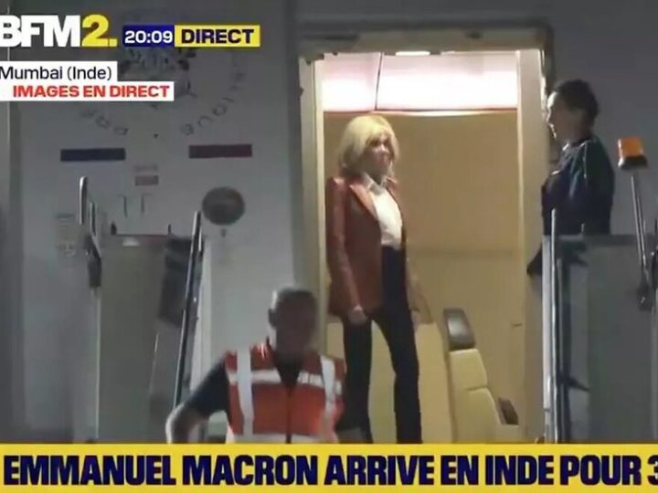“ماذا حصل هناك بحق الجحيم؟” سياسي فرنسي يسخر من ماكرون وزوجته في الهند