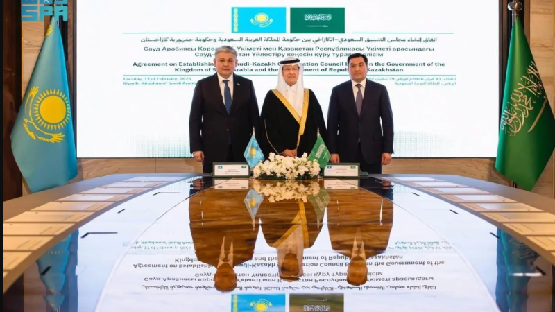 توقيع اتفاقية لإنشاء مجلس التنسيق السعودي – الكازاخستاني