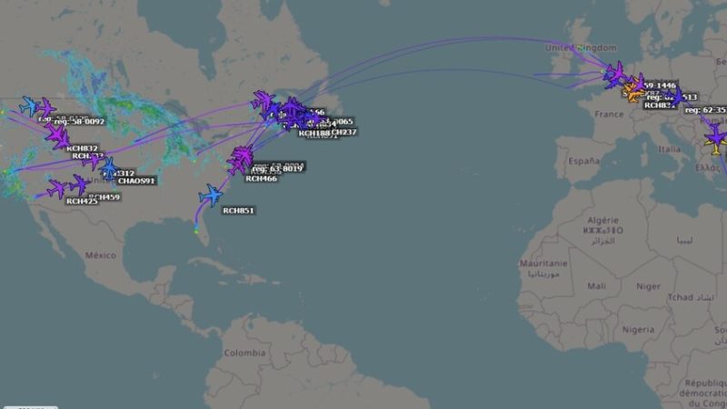 تقرير: نشر ست طائرات أمريكية في أوروبا تمهيدا للتحرك نحو الشرق الأوسط (فيديو)
