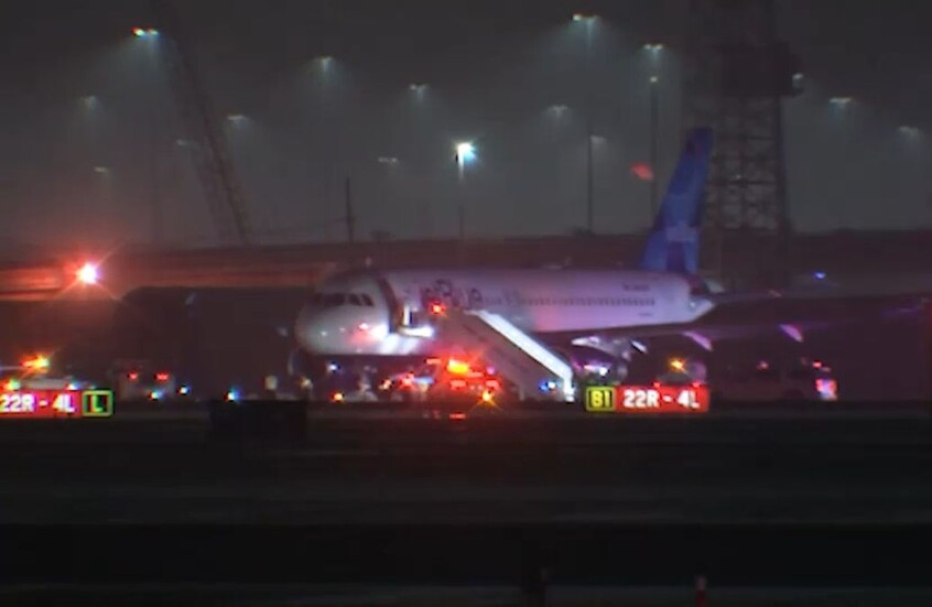 الولايات المتحدة.. إغلاق مؤقت لمطار نيوآرك بعد حالة طوارئ على متن رحلة لـ”جيت بلو” (فيديو)