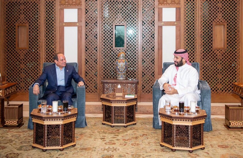 السيسي وبن سلمان يؤكدان ضرورة البدء الفوري في إعمار غزة