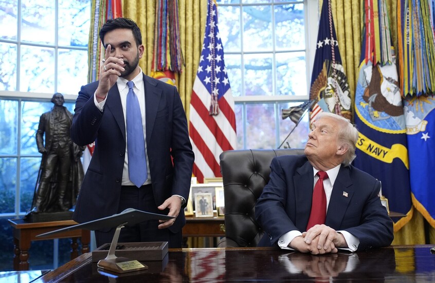 من الشتم إلى المدح أمام أضخم حشد سياسي.. ترامب: ممداني شيوعي لكنه طيب!