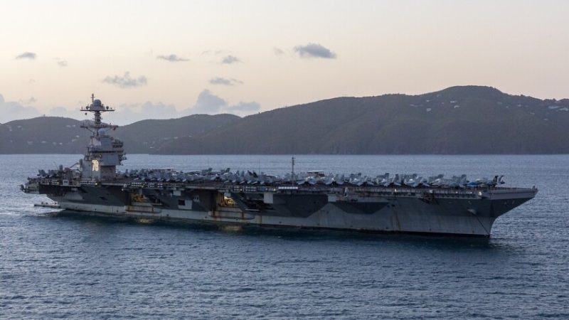حاملة الطائرات الأمريكية الأكبر في العالم تصل إلى سواحل إسرائيل (فيديو)