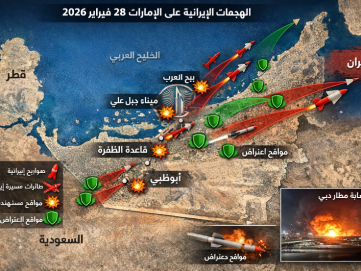 الإمارات تتعرض لهجوم صاروخي غير مسبوق من إيران.. ماذا حدث اليوم؟
