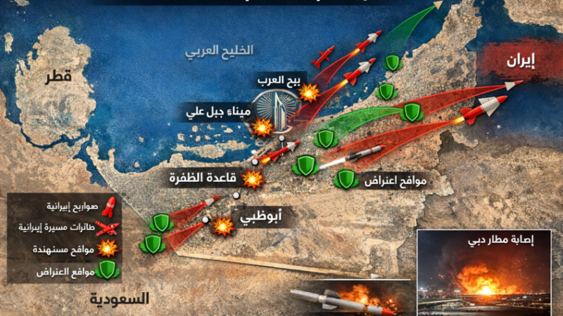 الإمارات تتعرض لهجوم صاروخي غير مسبوق من إيران.. ماذا حدث اليوم؟