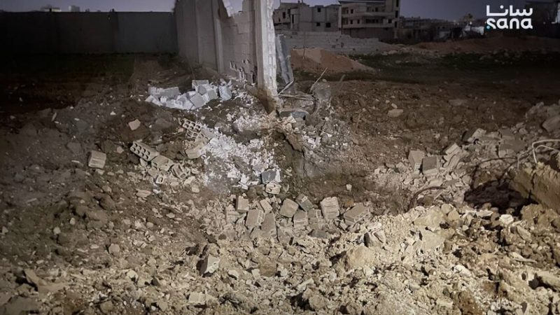 إصابة 4 أشخاص جراء إسقاط صاروخ إيراني في بريف دمشق (صور)