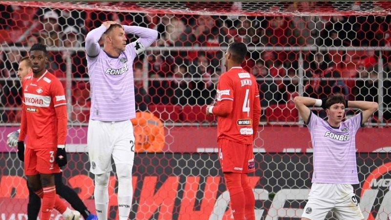 شاهد.. 7 أهداف في مباراة سبارتاك موسكو وضيفه أكرون