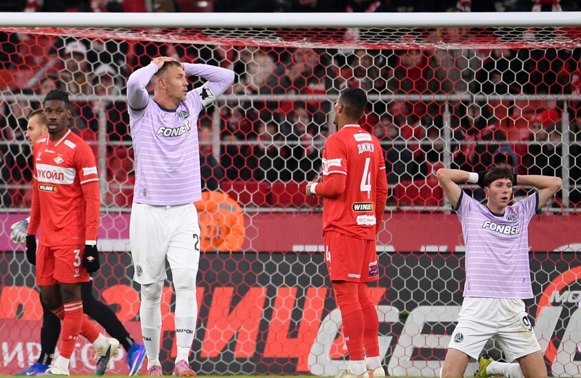 شاهد.. 7 أهداف في مباراة سبارتاك موسكو وضيفه أكرون