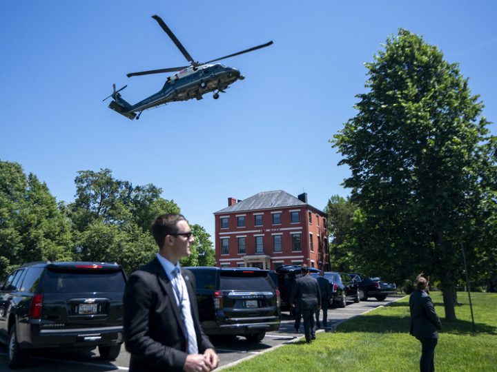 طائرات مسيرة تحلق فوق قاعدة عسكرية تضم مسكني وزيري الخارجية والحرب الأمريكيين