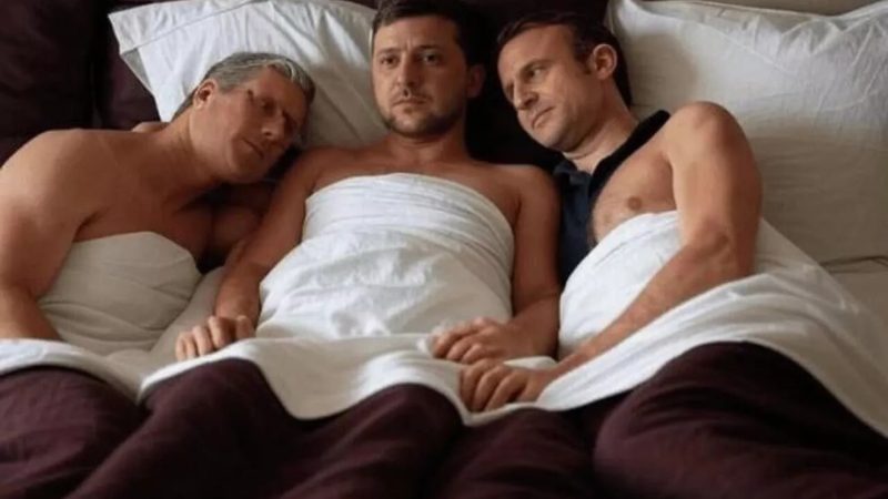 “نوفوستي”: صورة مركبة لزيلينسكي وماكرون وستارمر في السرير ضمن ملفات إبستين