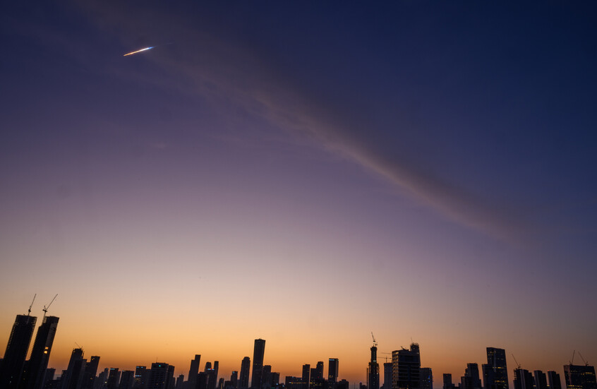 صفارات إنذار واسعة في جنوب إسرائيل إثر هجوم صاروخي إيراني