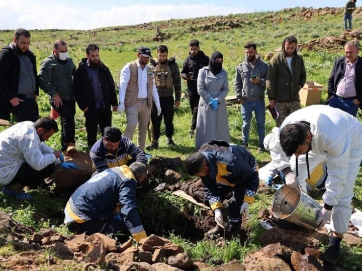 سوريا.. انتشال رفات بشرية من القبو وإجراءات توثيق رسمية في ريف حمص