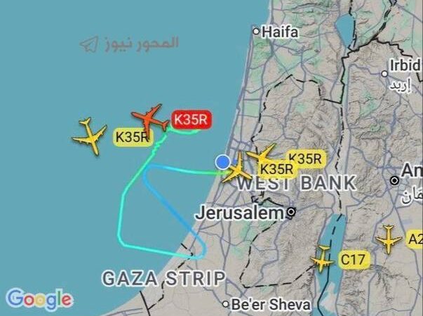 طائرة تزويد وقود أمريكية تهبط اضطراريا في تل أبيب بعد إرسالها إشارة استغاثة