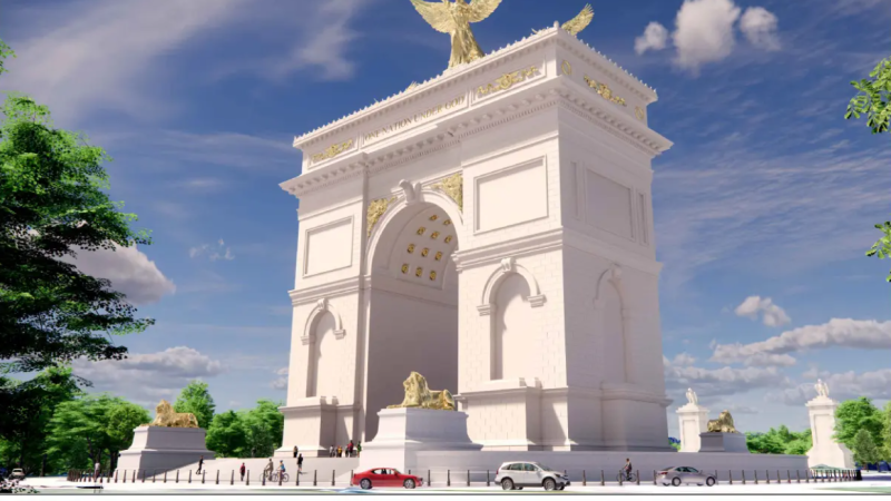 إدارة ترامب تكشف عن “قوس النصر”  (صور)