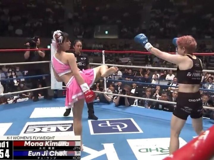 شاهد.. مقاتلة “أعنف باربي” تسقط منافستها بطريقة مثيرة بضربة بالساق