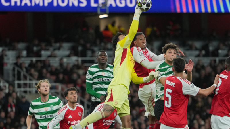 أرسنال يتعادل مع سبورتنغ لشبونة ويصعد لمواجهة أتلتيكو في نصف نهائي دوري الأبطال