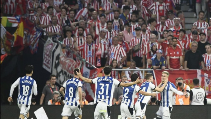 ريال سوسييداد يقهر أتلتيكو مدريد ويتوج بكأس ملك إسبانيا