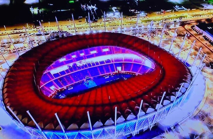 إستاد مصر يتأهب لقمة عالمية بين منتخبي مصر وروسيا استعدادا للمونديال