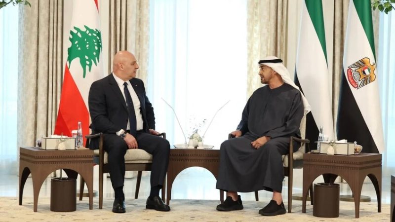 عون يؤكد تضامن لبنان مع الإمارات