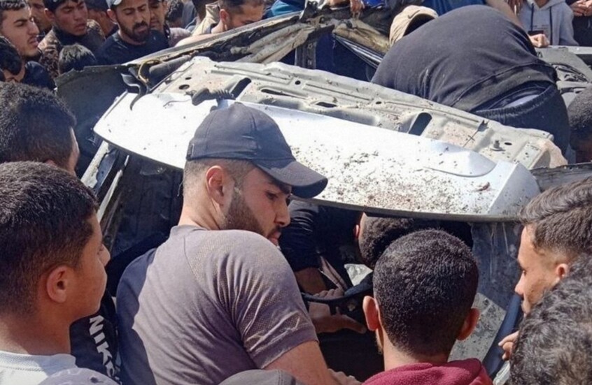 غزة.. مقتل مدير مباحث خان يونس ومرافقه بضربة إسرائيلية (صور+فيديو)