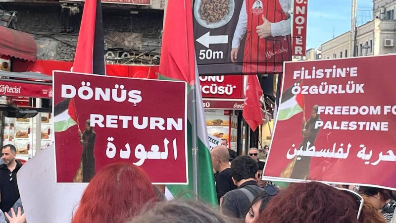 تركيا.. “لجنة العمل من أجل فلسطين” تنظم مسيرة في إسطنبول إحياء للذكرى 78 للنكبة (صور + فيديو)