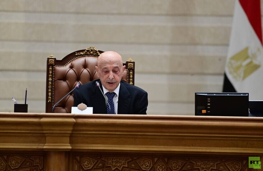 عقيلة صالح من البرلمان المصري: لا حل في ليبيا دون انتخابات وخروج القوات الأجنبية (فيديو)