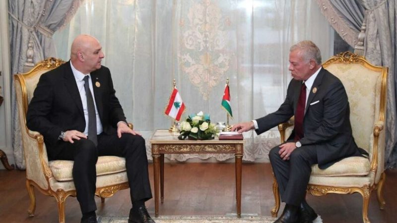 الرئيس عون والملك عبدالله الثاني يبحثان تثبيت وقف النار في لبنان ومساعدات أردنية للنازحين