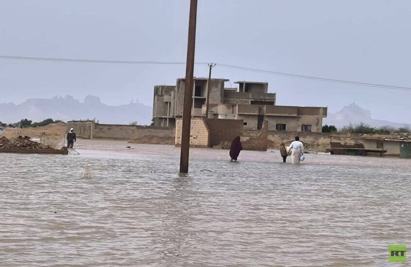 سيول جنوب ليبيا تُهجّر 250 عائلة في تهالة وانقطاع الكهرباء عن غات والبركت (صور)