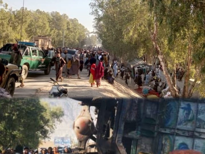 مصرع 18 شخصا وإصابة 29 إثر انقلاب مركبة لاجئين شرق أفغانستان (فيديو)