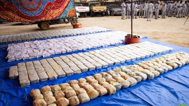 ضربة قاصمة لشبكات التهريب في السودان وضبط كمية كبيرة  من أخطر أنواع المخدرات “صور”