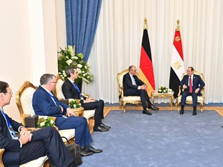 السيسي يطلب دعما ألمانيا لخطة إنهاء الحرب في غزة وإقامة الدولة الفلسطينية