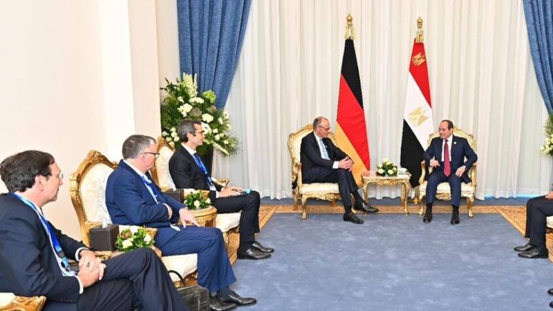 السيسي يطلب دعما ألمانيا لخطة إنهاء الحرب في غزة وإقامة الدولة الفلسطينية